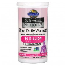 Dr.Formulated Пробіотики для жінок 50 мільярдів, 30 вегетаріанських капсул Garden of life