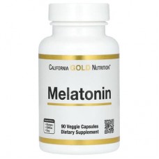 California Gold Nutrition, мелатонін, 3 мг, 90 рослинних капсул