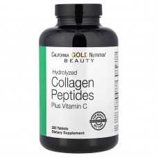 California Gold Nutrition, пептиди гідролізованого колагену I й III типів із вітаміном C, 250 таблеток