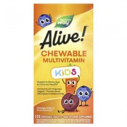 Nature's Way, Alive!®, жувальні мультивітаміни для дітей від 2 років, зі смаком апельсина і ягід, 120 жувальних таблеток