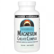 Source Naturals, комплекс хелату магнію, 100 мг, 250 таблеток