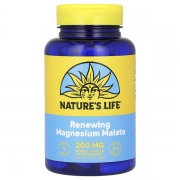 Nature's Life, відновлювальний малат магнію, 200 мг, 100 таблеток