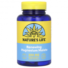 Nature's Life, відновлювальний малат магнію, 200 мг, 100 таблеток
