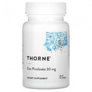Thorne, піколінат цинку, 30 мг, 60 капсул
