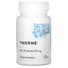 Thorne, піколінат цинку, 30 мг, 60 капсул