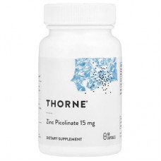 Thorne, піколінат цинку, 15 мг, 60 капсул