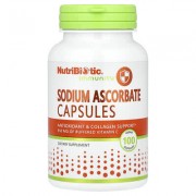 NutriBiotic, Immunity, аскорбат натрію, 100 рослинних капсул