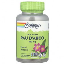 Solaray, True Herbs, мурашине дерево, 550 мг, 100 капсул VegCap